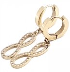 goldene Ohrringe aus Edelstahl