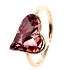 Goldring 18,30 mm. vergoldete Verlobung Xuping