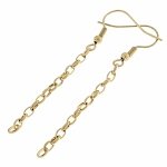 goldene Ohrringe aus Edelstahl