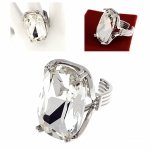 Goldring 18,60 mm. vergoldete Verlobung Xuping