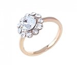 Goldring 16,30 mm. vergoldete Verlobung Xuping