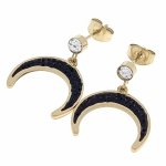 gold earrings made of stainless steel