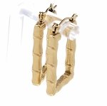 gold earrings made of stainless steel