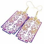 EARRINGS SILVER STAINLESS STEEL CELEBRITY
