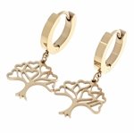 gold earrings made of stainless steel