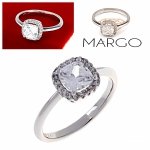 gold ring 18,60mm. gold-plated engagement xuping