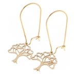 EARRINGS SILVER STAINLESS STEEL CELEBRITY