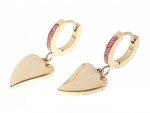 EARRINGS SILVER STAINLESS STEEL CELEBRITY