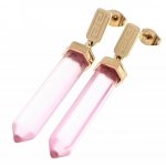 gold earrings made of stainless steel