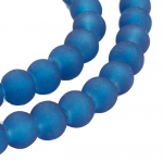 Glass beads faceted strands