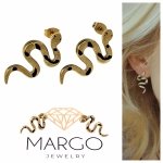 gold earrings made of stainless steel