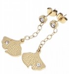 gold earrings made of stainless steel