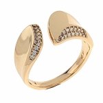 gold ring 16,60mm. gold-plated engagement xuping