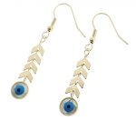 gold earrings made of stainless steel