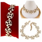 gold bracelet for a gold-plated leg