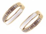 gold earrings made of stainless steel