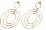 gold earrings made of stainless steel