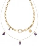 GOLD CHAIN NECKLACE celebrity STAINLESS STEEL