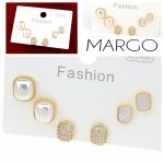 gold plated earrings with exclusive cubic zirconia
