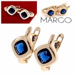 gold plated earrings with exclusive cubic zirconia