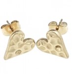 gold earrings made of stainless steel