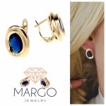 gold plated earrings with exclusive cubic zirconia
