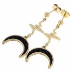 gold earrings made of stainless steel