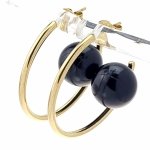 gold earrings made of stainless steel
