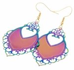 EARRINGS SILVER STAINLESS STEEL CELEBRITY