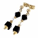 gold earrings made of stainless steel