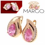 exclusive swarovski gold-plated earrings