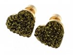 gold earrings made of stainless steel