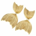gold earrings made of stainless steel