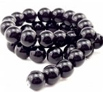 Glass beads faceted strands
