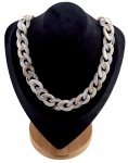 Gold chain acrylic necklace