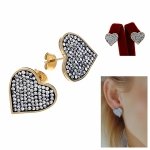 gold earrings made of stainless steel