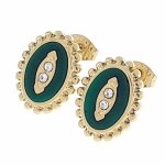 gold earrings made of stainless steel