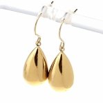 gold earrings made of stainless steel
