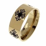 ring 18,30mm gold stainless steel