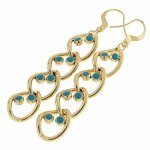 gold earrings made of stainless steel