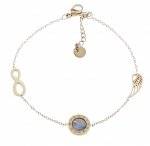 BRACELET GOLD CELEBRITY STAINLESS STEEL