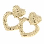 gold earrings made of stainless steel