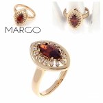 gold ring 18,60mm. gold-plated engagement xuping