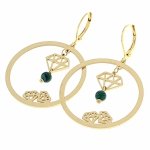 gold earrings made of stainless steel