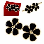 gold earrings made of stainless steel