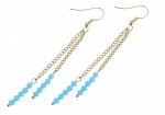 gold earrings made of stainless steel