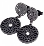 gold earrings made of stainless steel