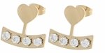 gold earrings made of stainless steel