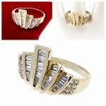 gold ring 18,60mm. gold-plated engagement xuping