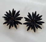 3553 Kolczyki złote pozłacane wtyczki 14K cyrkonie 